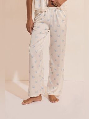 Etam Noreen SATIN PAJAMA PANTS WITH FLORAL PATTERNS